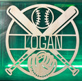 Personalized Baseball Sign — Custom Laser-Cut Wooden Wall Décor