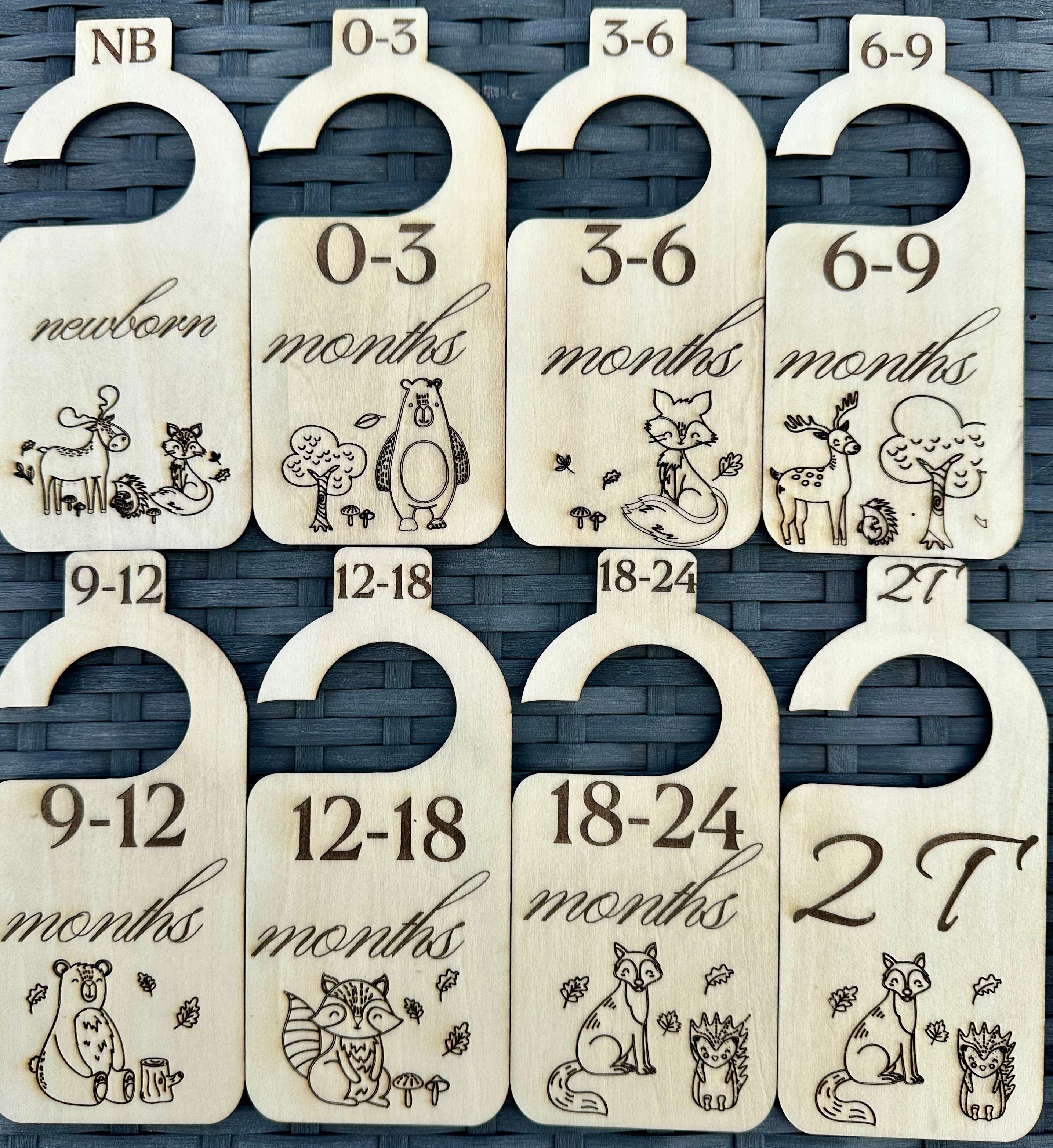 Woodland Baby Closet Dividers – Set of 8