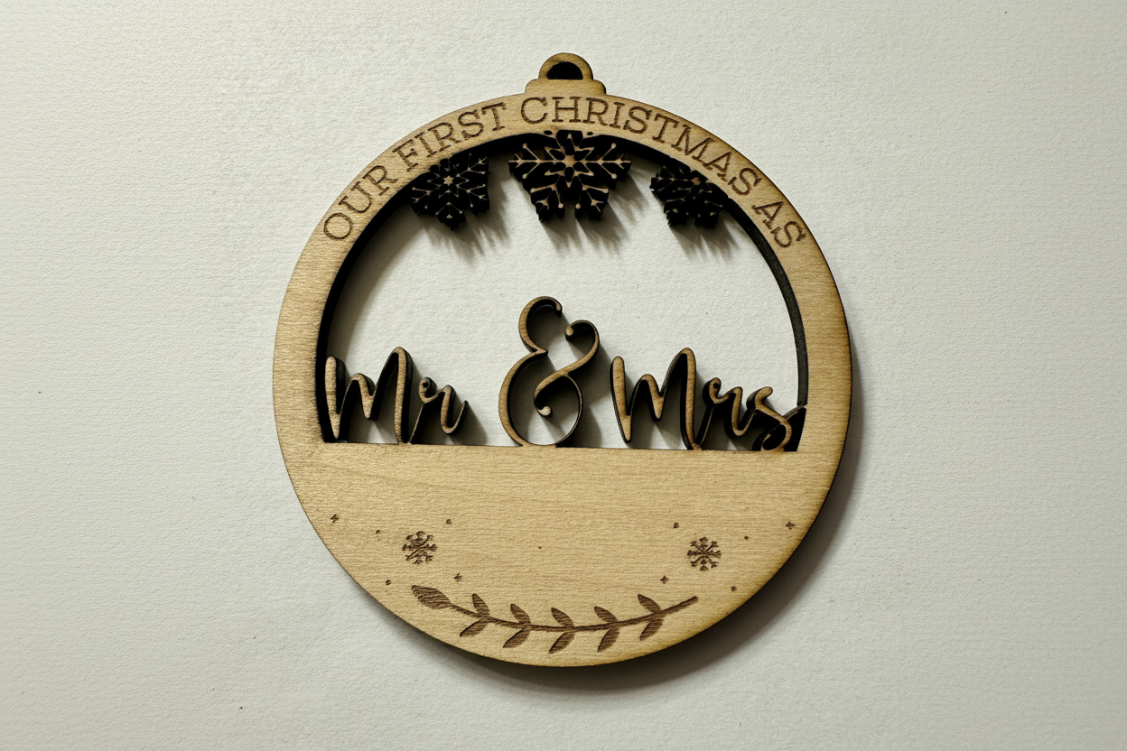 Our First Christmas as Mr & Mrs Ornament